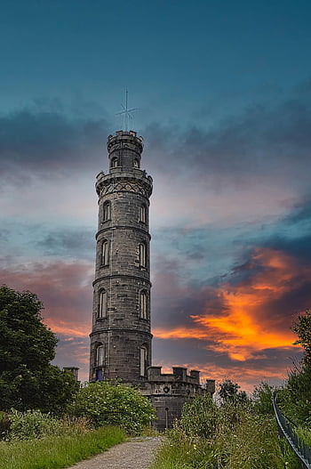 nelson Monument, tower, landmark, edinburgh, scotland, calton Hill