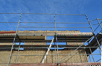 construction Site, construction, building, iron Bars, house, framework, to Build, construction Work, housebuilding, work, scaffolded