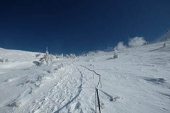 winter, bieszczady, snow, frost, landscape, poland, nature