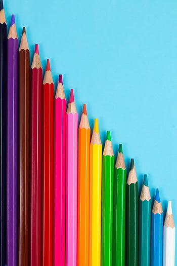 blue, pencil, draw, green, art, palette, design, school, red, office, yellow