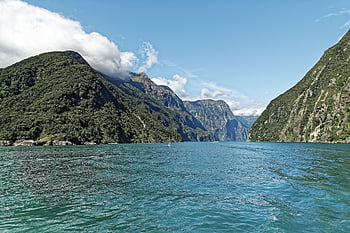 new Zealand, milford Sound, fjord, water, mountains, fiordland National Park, fjordland, national Park, nature, landscape, south Island