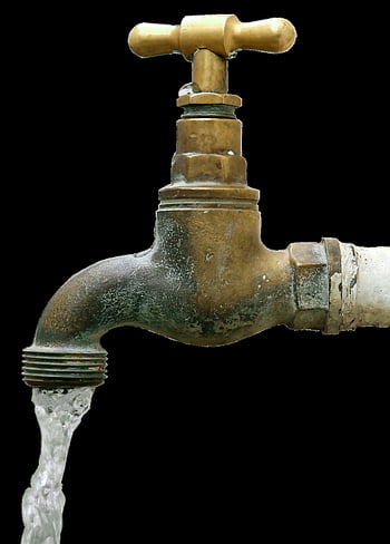 water Tap, brass, tap, brass Faucet, old, metal, iron, isolated
