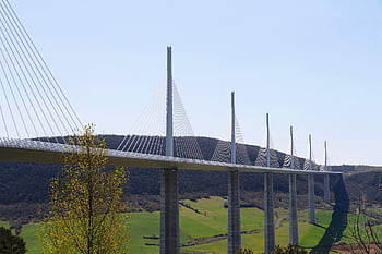 viaduct, architecture, aveyron, bridge, millau
