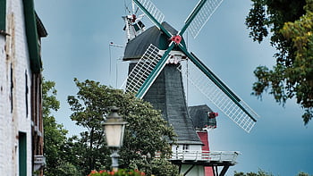 greetsiel, molino de viento gemelo, pueblo, molino, Ostfriesland, frisia oriental, punto de referencia, histórico, famoso, mar del Norte, Baja sajonia