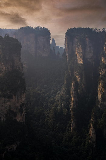 Čínská lidová republika, Nákladové účetnictví, zhangjiajie, krajina, scenérie, cestovat, wulingyuan, hora, nádherný výhled, vrcholy, Příroda