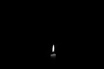 lighted candle, solitary candle, candle flame, black backdrop, simplicity, tranquility, minimalism, dark background, single flame, peaceful scene, candlelight