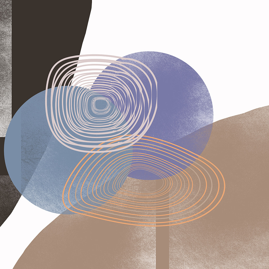 Boho, Drawing, Design, Lines, Color, Background, Curves, Round