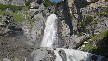 cascada, naturaleza, Panix, Surselva, Grisones