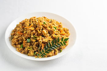 kottu, jídlo, sri lankan, kuchyně, tradiční, smažený, roti, zeleniny, pikantní, deska, restaurace