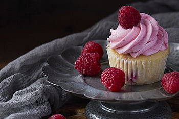 muffin, desszert, élelmiszer, deres, glazúr, kalória, jeges, jegesedés, egyetlen, csemege, ünneplés