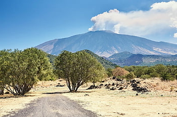 etna, volcano, sicily, italy, mountain, lava, nature, catania, crater, landscape, smoke