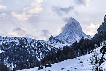 Berg, Matterhorn, Schweiz, Zermatt, Landschaft, Berge, Schnee, alpin, oben, Natur, Panorama