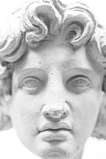bust, head, face, greek, ancient, statue, portrait, stone, grayscale, male, museum