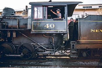klasický parní vlak, vinobraní lokomotiva, stará lokomotiva, železnice, venkovní výstřel, Posádka vlaku, Vintage Charm, Parní motor, vlak číslo 40, venkovní fotografie