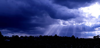 heaven, clouds, sunbeams, nature, cloud Breakthrough, thunderstorm Mood, thunderclouds, thunderstorm