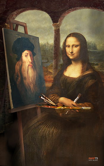 Mona Lisa, Leonardo da Vinci, painting, digital art, neo surrealism, modern art, bizarre art, enigmatic smile, identity puzzle, artist's masterstroke