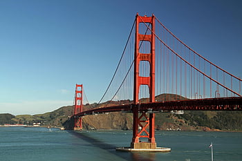 pod, poarta de Aur, suspensie, conexiune, san francisco, california, Statele Unite ale Americii, Reper, arhitectură, infrastructură, Podul albastru