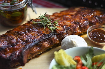 spare Ribs, Grill, bbq, Grillen, Rippen schälen, Fleisch, Schweinefleisch, lecker, Sommer-, Natur, gegrilltes Essen