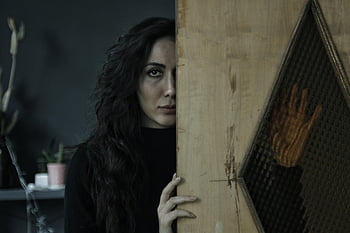 woman, door, fear, girl, dark, portrait, see, portre, femal, black