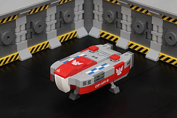 Lego, spazio, microscala, Elite pericoloso, hangar, Trasportatore di tipo-6, Lakon Spaceways, nave da carico, modello, Canone 100mm, moc
