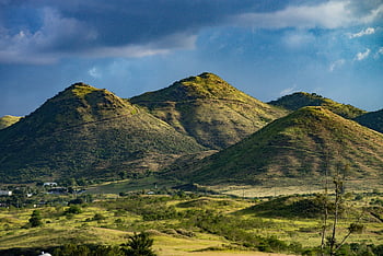 land, mountain, nature, clouds, sky, landscape, travel, exploration, outdoors, green
