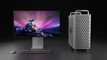 mac pro a pro display xdr, mac, ks, počítač, jablko, pro zobrazení xdr, mac pro, klávesnice, myš, Steve Jobs, macintosh