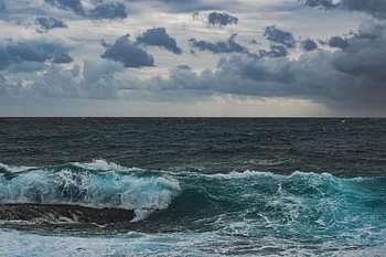 sea, waves, horizon, clouds, sky, ocean, ocean Waves, seascape, nature, ayia Napa, cyprus