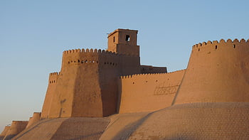 khiva, uzbekistan, gurun, benteng