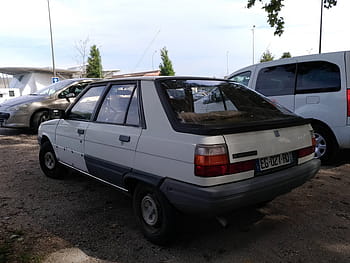renault, 11, 1983, αυτοκίνητο, chalon sur saone, κρασί, hatchback, πινακίδα κυκλοφορίας, σταθμευμένο, σε εξωτερικό χώρο, Γαλλία