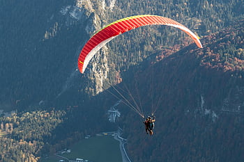 Fallschirmspringen, Gleitschirm, Fallschirm, Sport, fliegend, Himmel, Gleitschirmfliegen, Fallschirmspringer, extrem, Abenteuer, Freiheit