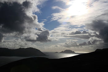 Νορβηγία, nordkapp, mer de glace, σύννεφα, Νερό ασήμι, βράχος, ήλιος, λάμψη, κρύο, τούντρα, φύση