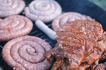 barbecue, salsicce, bratwurst, cibo, grigliate, bbq, carne grigliata, carne, bistecca, spuntino, pasto