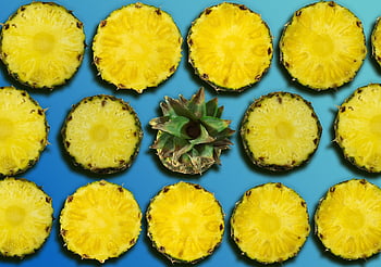 ananas, ananas comosus, schopf, ovoce, jídlo, čerstvý, zdravý, zralý, výživa, šťavnatý, roztomilý