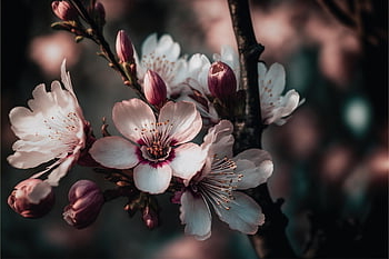 Ai Generat, floare, floare de cires, sakura, inflori, ramură, copac, flori frumoase, roz, primăvară, plantă