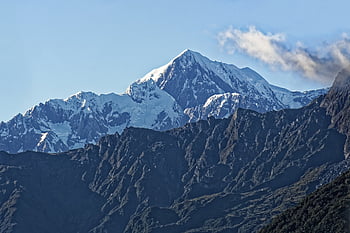 Nový Zéland, aoraki mount cook, aoraki, Mount Cook, národní park westland, hory, sníh, ledovec, Příroda, krajina, nebe