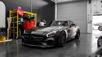 mercedes benz coupe, auto sportiva di lusso, design moderno, garage pulito, eleganza, auto sportiva nera, mercedes benz, ambiente garage, macchina di lusso, macchina moderna, ambiente pulito