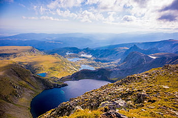 hory, vrchol, summitu, nebe, kameny, túra, rozjímání, horizont, sedm jezer, hřbet, údolí