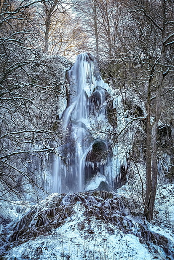 špatný urach, urach, Uracherský vodopád, zimní, rampouch, zimní krajina, zmrzlina, sníh, zamrzlý, Studený, mráz