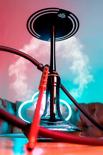 hookah, neon lights, smoke, colorful still life, hookah with light, hookah setup, hookah lounge, hookah photography, hookah art, hookah culture, hookah aesthetics