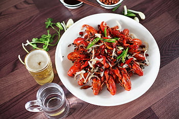 말라 가재, 사천 요리, 왕새우, 식품, 짜릿한, 식도락가, 요리, 식사, 해물, 아시아 사람