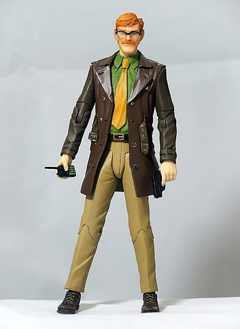commissioner, gordon, dc, comic, cartoon, character, bat, man, action, figure, painted