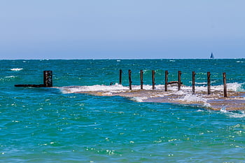 lake, michigan, chicago, pier, water, nature, landscape, shore, beach, coast, nautical