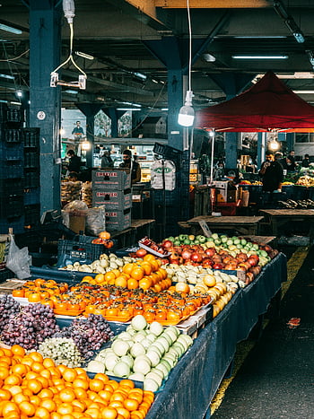 Střešní trh, místní ovoce, trh zeleniny, Istanbul Market, barevné ovoce, vnitřní trh, rušný trh, Turecký trh, čerstvé produkty, stání na trhu, tržní scénu