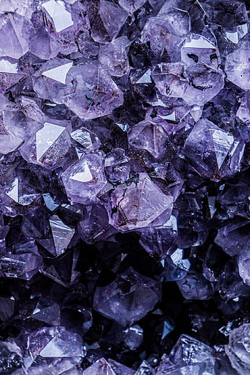 Kristalle, Edelsteine, Mineralien, lila, Stein, Muster, Textur, Hintergrund