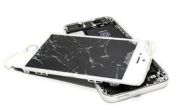 壊れたスマートフォン、 ひびの入った画面、 レンガ造りのiphone、 閉じる、 ひどくひびが入った、 破損した電話、 粉々に砕けたガラス、 修復、 モバイル機器、 壊れた画面、 電話の損傷