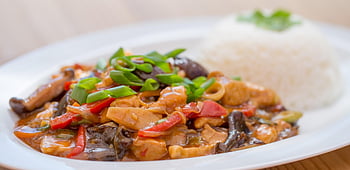 ไก่, ซอสเทอริยากิ, อกไก่, ข้าว, เอเชีย, อาหาร