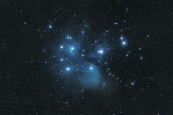 pleiades hvězdný klastr, hvězdnou noční oblohu, mlhovina, prostor, nebeský, astronomie, hvězd, vesmírný, galaxie, hluboký vesmír, vzniku hvězd
