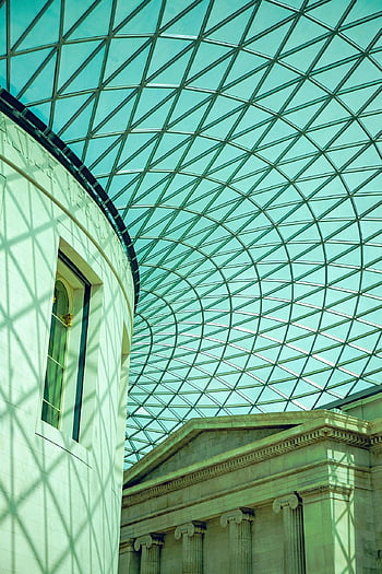 building, british Museum, museum, british, london, ceiling, history, architecture, ancient