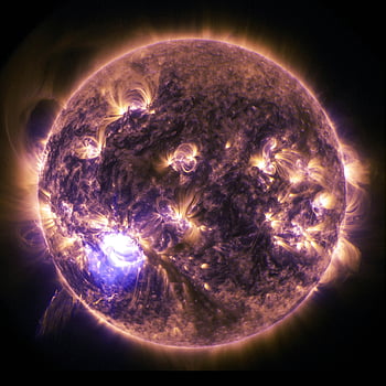 fialová planeta, hnědá planeta, Kosmická scéna, kosmická fotografie, nebeské tělo, Sluneční Soustava, Astronomický obraz, Galaxy Exploration, Kosmická krajina, Hvězdná obloha, Kosmický zázrak
