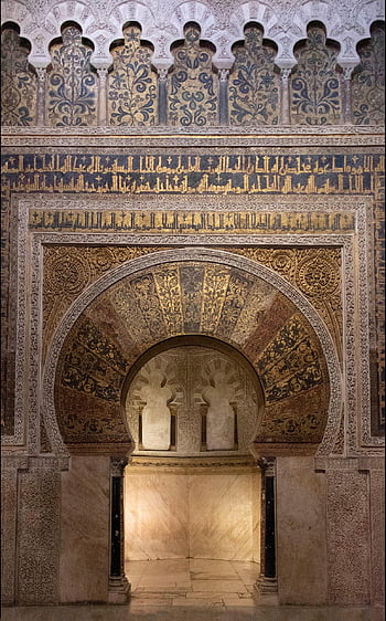 mešita, dveře, památník, mešita Cordoba, mihrab, cordoba, andalusie, arabština, Španělsko